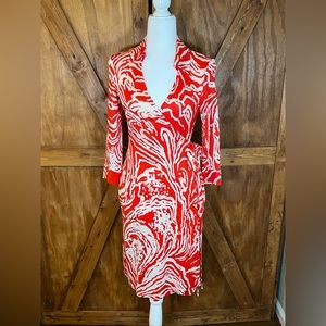 Diane Von Furstenberg Vintage Wrap Dress Size 8